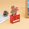 Miniatyrbilde 6 av 8: Jul nedtelling kalender blokk gjenbrukbar & langvarig skrivebord Red
