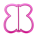 Miniatyrbillede 1 af 5: Sandwich ter Butterfly Hunde Blomst Form Kage Brød Toast Form M Other Butterfly shape