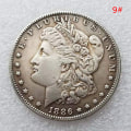 Miniatyrbillede 1 af 8: 1 stk 1878-1887 USA Morgan Silver Dollar $1 erindringsmønter C 9 One size