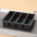 Pikkukuva 1 / 8: 1 kpl 4 ristikkoa, pitkäkaistaista silikonista jääkuutioita, neliömäinen mold tee-se-itse C Gray onesize