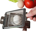 Miniatyrbillede 1 af 5: 2 stk Egg ter Rustfrit stål Æggeskærer Jordbærskærer ter T silver 2pcs