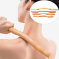 Pikkukuva 2 / 5: Natural Wood Bamboo Stick hierontaan guassi Puinen Neck Shoul Wood color 36cm