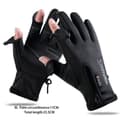 Vinterfiskehansker 2 Finger Flip Vanntett vindtett Cyclin Black XL