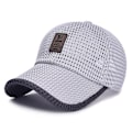 Miniatyrbillede 7 af 8: Sommer mesh baseball cap til mænd Justerbare åndbare kasketter mænd Gray onesize