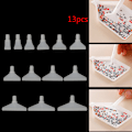 Miniatyrbillede 1 af 5: 13 stk Erstatningspennehoveder til 5D diamantmaling Cross Stitc White one size
