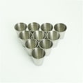 Miniatyrbilde 3 av 4: 50 stk 30 ml bærbare vindrikkeglass i rustfritt stål Silver 50Pcs