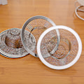 Miniatyrbillede 3 af 8: 2 stk. Badeværelsesafløbsfilter i rustfrit stål til brusehår Silver 9CM