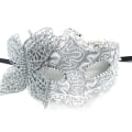 Miniatyrbild 3 av 8: Mode Lyx Venetiansk Maskerad Mask Kvinnor Flickor Sexig Fox Ey Silver ONESIZE