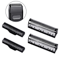 Pikkukuva 1 / 5: 4 kpl / set Kemei Km-1102 hiustenleikkurin trimmeri parranajokone vaihdettava H Black onesize