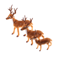 Pikkukuva 4 / 5: 3kpl Christmas Simulation Pehmo Poro Xmas Hirvi Pehmolelu Uusi 0 3pcs