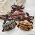 Pikkukuva 2 / 5: Weave Crossbody Laukut Naisten tupsu vyötärölaukku Retro nahkainen Shou A2 one size