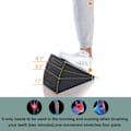 Miniatyrbild 4 av 7: Yoga Wedge Squat Wedge Justerbar halkfri Slant Board-förlängare Black one size