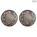 Miniatyrbillede 7 af 8: 2 STK Antikke Feng Shui Double Dragons Bead Lucky Coins Saml A 2PCS