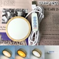 Miniatyrbillede 1 af 5: Natlysholder Belysning Træ Led Lys Base Massivt træ LED 3 Color Light one size