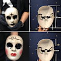 Miniatyrbilde 3 av 8: Party Anonymous Masker Halloween Filmtema Ansiktsmasker Maske Hor A2