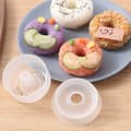 2 ST Creative Sushi Donut Shape Maker Rice Ball Form Home Non-S Clear onesize
