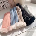 Miniatyrbild 2 av 6: Modehandskar Höst Vinter e Furry Warm Mitts Full Fing Fleec A7 onesize