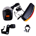 Miniatyrbillede 4 af 8: Alsidigt mountainbike blink + cykelbaglygte + Horn One Size One Size