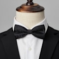 Miniatyrbillede 5 af 8: Mode Mænd Butterfly Party Bryllupssløjfe Black Bowknot Bowti 06 one size