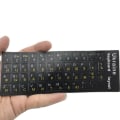 Miniatyrbillede 4 af 8: Ukraine Sprog Ukrainsk Keyboard Sticker Holdbart alfabet B White onesize