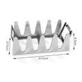 Miniatyrbillede 5 af 5: BBQ Rib Rack Multi Grill Rack Rustfrit stål Stege Rack Rib onesize