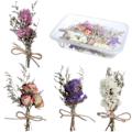 Miniatyrbilde 7 av 8: Miniblomsterbuketter Tørkede blomster Gypsophilabuketter for DIY C Black One Size