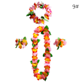 Miniatyrbillede 1 af 8: 4 stk/sæt Hawaiian Flower Leis Garland halskæde DIY dekoration F 9 One Size