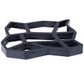 Miniatyrbilde 5 av 5: 3 Stk Path Maker Mold Gjenbrukbar Betong Sement Stein Design Pave Black One Size