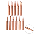 Miniatyrbillede 3 af 8: 5/6 stk rent kobber 900M-T loddejernsspids Blyfri loddespids 6PC 6PC