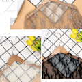 Miniatyrbilde 8 av 8: Elegant Transparent T-skjorte Sexy Lang Erme Mesh Tulles Se Th Gray