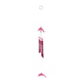 Dolphin Creative Crystal 4 metallrör Windchime Wind Chime Hom pink one size