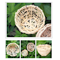 Pikkukuva 5 / 5: Käsinkudottu bambu lintujen pesä häkkitalo siitospesimisluola fo Bamboo onesize