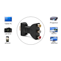 Miniatyrbillede 3 af 5: AV Digital Signal 1080p HDMI Til VGA Adapter HDMI Til AV RCA Video Black