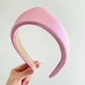 Retro Enkel Triangulär Enfärgad Huvudband Halkfri Vuxen Wi Pink