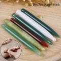 Miniatyrbild 2 av 5: Natural Jade Face Akupunkturpunkt Jade Stone Guasha Massage T Green one size