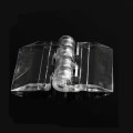 Miniatyrbillede 4 af 5: 10 STK Holdbare klare akryl foldehængsler gennemsigtig plexigla Transparent 30*33mm