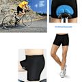 Miniatyrbild 8 av 8: 3D vadderade underkläder för män, cykelshorts, cykelväg Mountain B Blue M