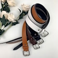 Miniatyrbillede 7 af 8: 1 stk 100 cm læderbælte taljebælter Metalspænde taljebukser Brown onesize