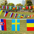 Miniatyrbillede 4 af 5: 100X Lande String Flag 25M International World 82ft Bar Par
