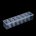 Miniatyrbillede 6 af 8: 7 dages Braille-mærkning pilleetui opbevaringsdispenser medicin S one size