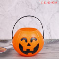 Miniatyrbilde 1 av 5: Halloween festrekvisitter Plast gresskarbøtte Dekorer Halloween Orange 11*11*9CM