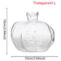 Granatäpple Glasvas Heminredning Blomvas för Frukt Cachepo Transparent L