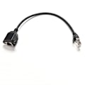 Miniatyrbillede 1 af 5: 1FT RJ45 han-til-hun-skrue panelmontering Ethernet LAN-netværk Black one size