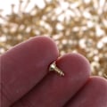 Miniatyrbillede 4 af 5: Flade selvskærende skruer Messing Materiale Gyldne skruer Model også 0 1