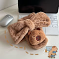 Miniatyrbilde 5 av 8: e Kapibara Plysj Kaldsikkert Varmt Halsklede Tykk Kryss Hals Acc Brown one size