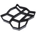 Miniatyrbilde 3 av 5: 3 Stk Path Maker Mold Gjenbrukbar Betong Sement Stein Design Pave Black One Size
