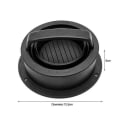 Miniatyrbilde 3 av 8: Non Stick Hamburger Meat Ball Pai Press Fylt Burger Meatball Black 12.5x12.5x6cm