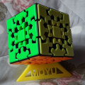 Pikkukuva 3 / 7: 3x3 Gear Cube Alkuperäinen Tarraton Smooth ja Gear Mechanism Pe Multicolor one size
