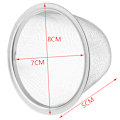 Miniatyrbillede 1 af 5: Genanvendelig rustfrit stål mesh te-infuser-si tekande te L Outer diameter 8CM