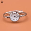 Miniatyrbillede 1 af 8: 1 stk sølv armbåndsure kvinder mode armbånd quartz ur s A one size